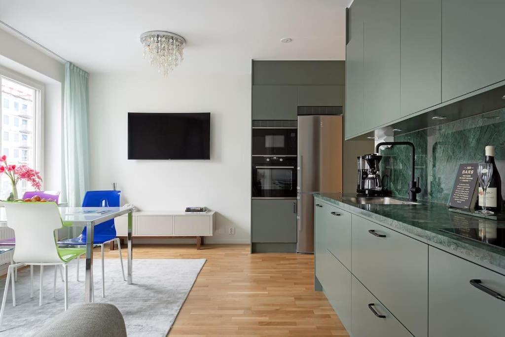 Modern Elegance I Hagastaden Appartement Stockholm Buitenkant foto