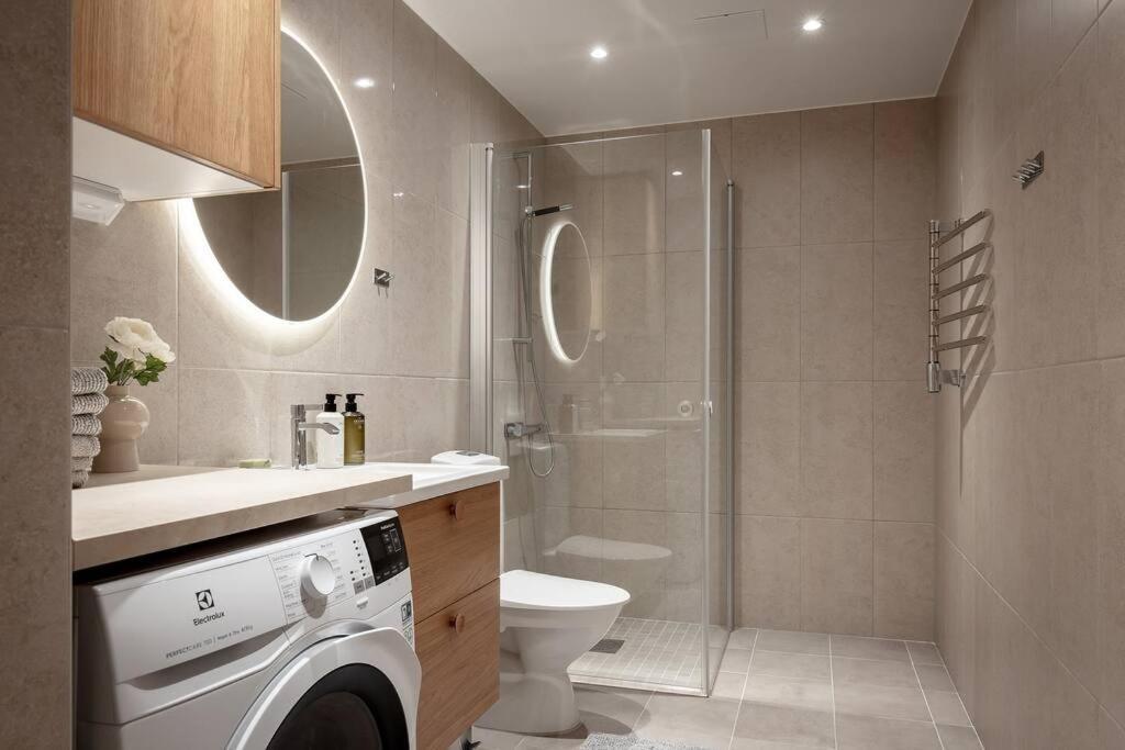 Modern Elegance I Hagastaden Appartement Stockholm Buitenkant foto